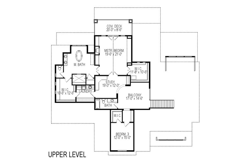Architectural House Design - Floor Plan - Upper Floor for Country House Plan #920-14 - 7 bed, 5.5 bath