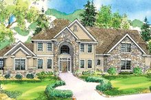 Dream House Plan - European Exterior - Front Elevation Plan #124-735