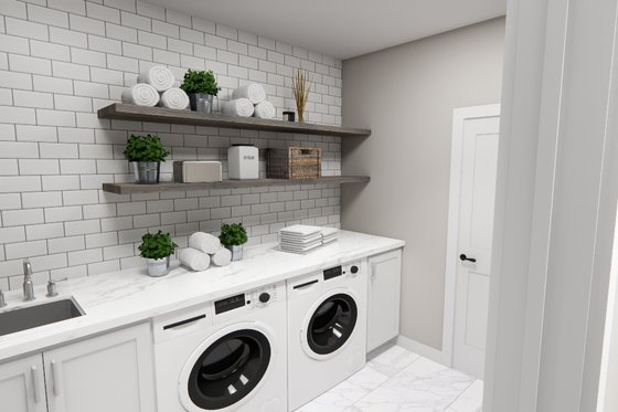 Interior - Laundry for Modern House Plan #51-1281 - 5 bed, 3.5 bath