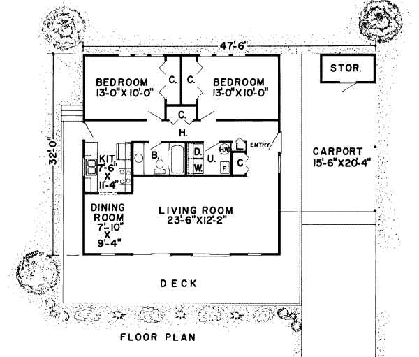 Modern Floor Plan - Main Floor Plan #312-510