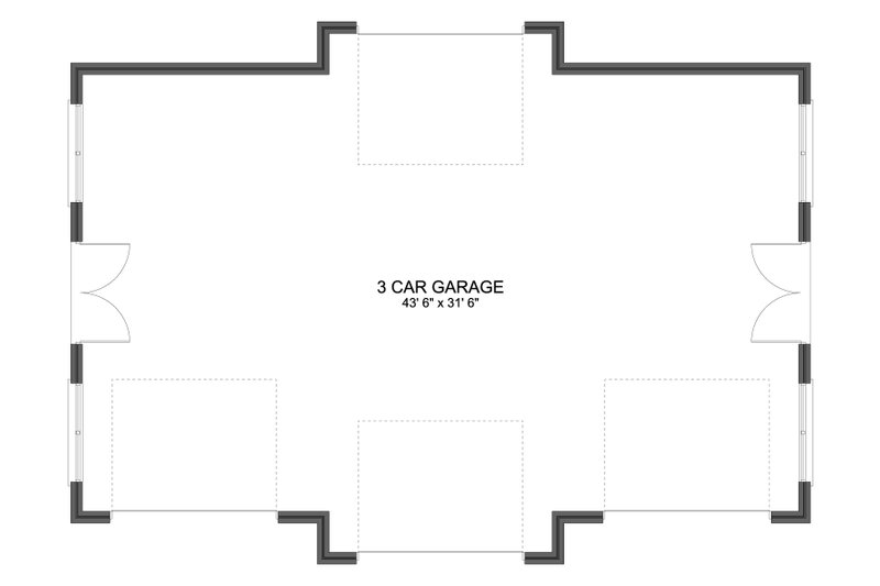 Home Plan - Floor Plan - Main Floor for Traditional House Plan #1060-373, 0 bath