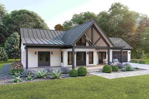 Home Plan - Exterior - Front Elevation for Country House Plan #932-1439 - 2 bed, 2 bath