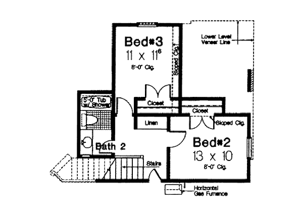 Dream House Plan - European Floor Plan - Upper Floor Plan #310-415