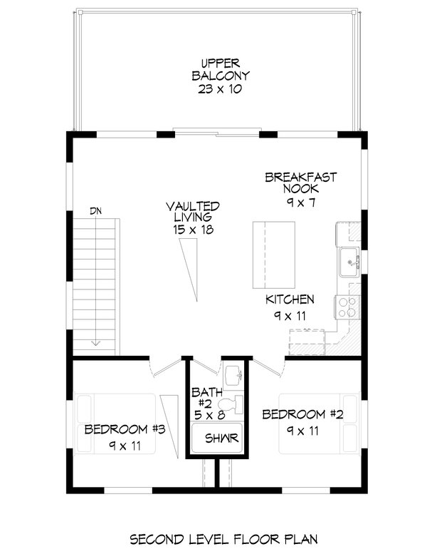 House Plan Design - Modern Floor Plan - Upper Floor Plan #932-423