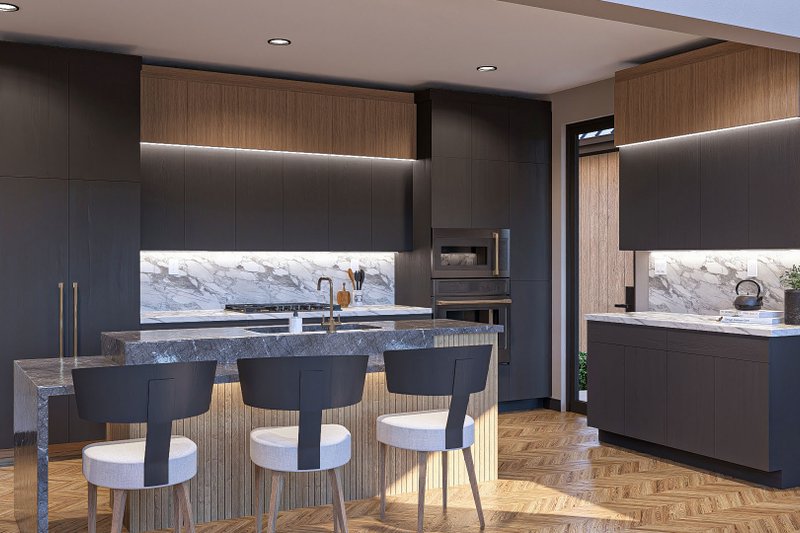 House Design - Interior - Kitchen 1 for Barndominium House Plan #455-340 - 3 bed, 2.5 bath