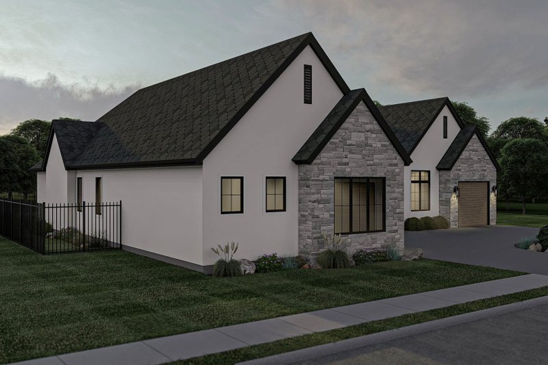 Dream House Plan - Exterior - Other Elevation 1 for Modern House Plan #455-443 - 3 bed, 2.5 bath