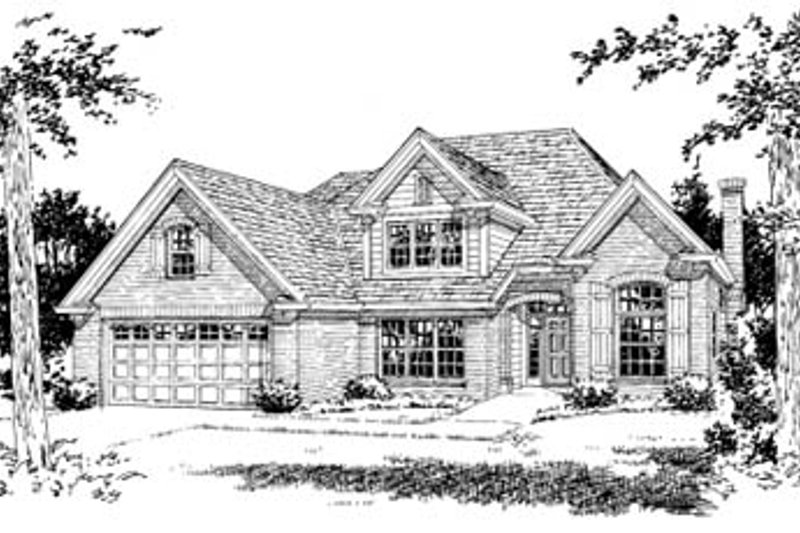Dream House Plan - Traditional Exterior - Front Elevation Plan #20-383