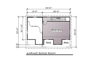Floor Plan - Other Floor for Traditional House Plan #123-107, 0 bath