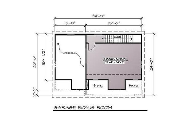 Dream House Plan - Floor Plan - Other Floor for Traditional House Plan #123-107, 0 bath