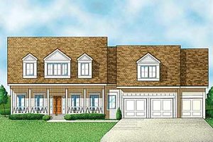 Country Exterior - Front Elevation Plan #67-293