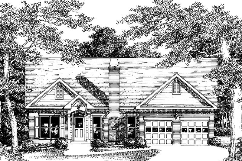 Dream House Plan - Exterior - Front Elevation 3 for Ranch House Plan #927-342 - 3 bed, 2 bath