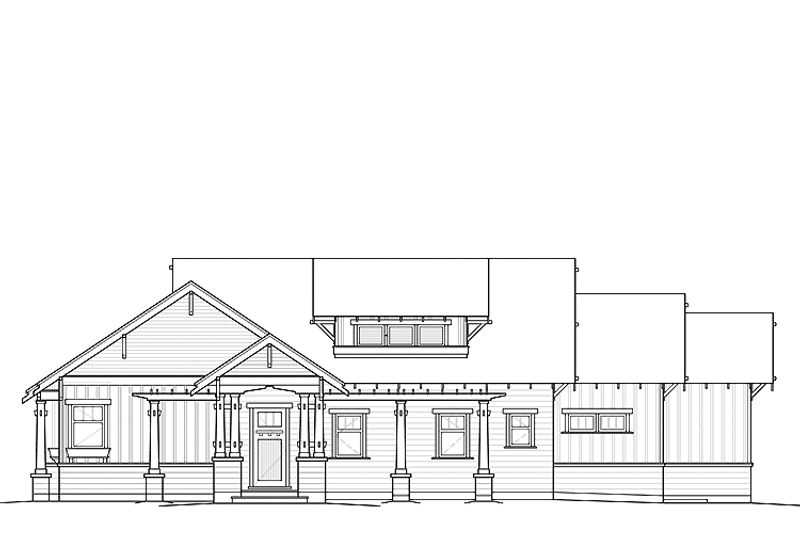 Dream House Plan - Exterior - Front Elevation for Craftsman House Plan #895-72 - 3 bed, 2 bath