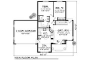 Country Style House Plan - 2 Beds 1 Baths 1047 Sq/Ft Plan #70-856 