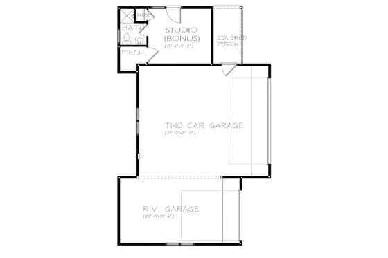 Floor Plan - Other Floor for Ranch House Plan #895-76 - 3 bed, 2.5 bath