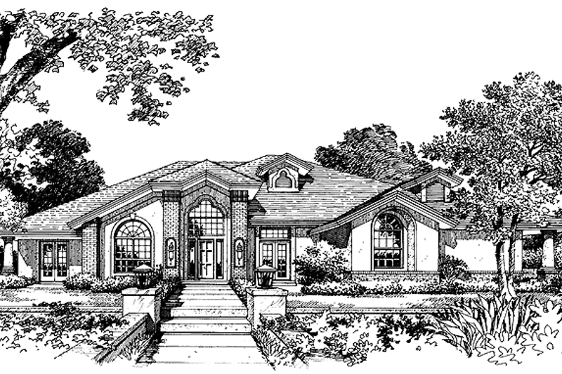 Home Plan - Contemporary Exterior - Front Elevation Plan #417-576
