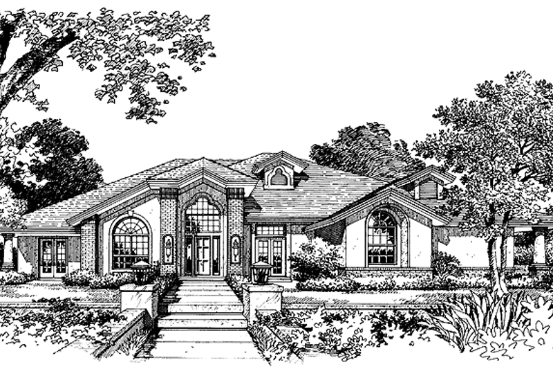 Dream House Plan - Contemporary Exterior - Front Elevation Plan #417-576