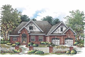 Ranch Exterior - Front Elevation Plan #929-733