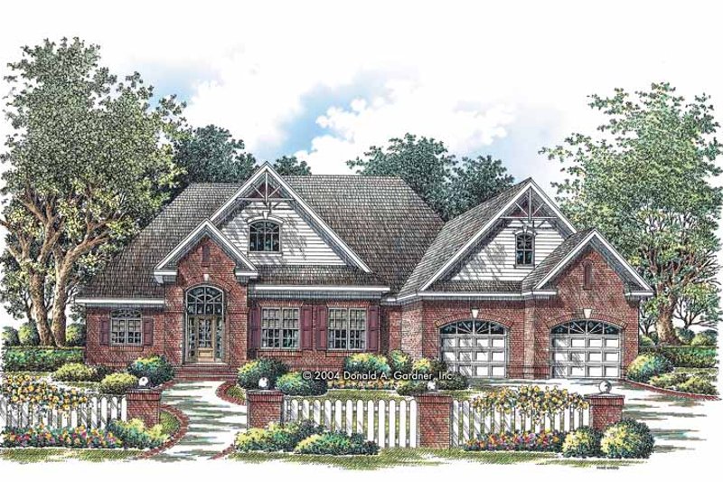 Architectural House Design - Ranch Exterior - Front Elevation Plan #929-733