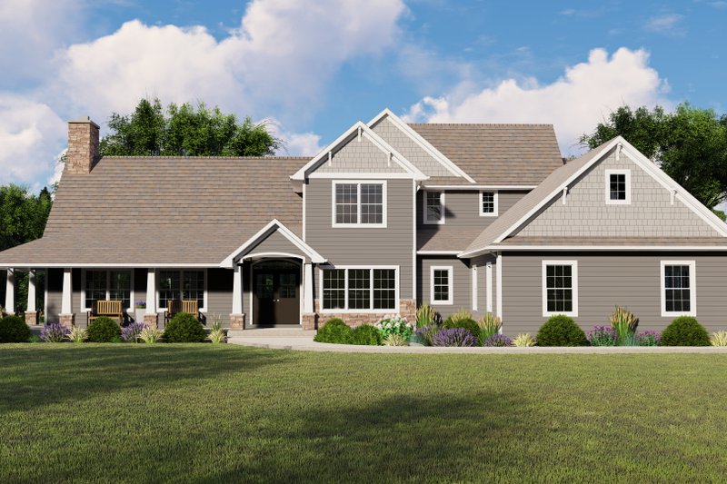 Dream House Plan - Cottage Exterior - Front Elevation Plan #1064-67