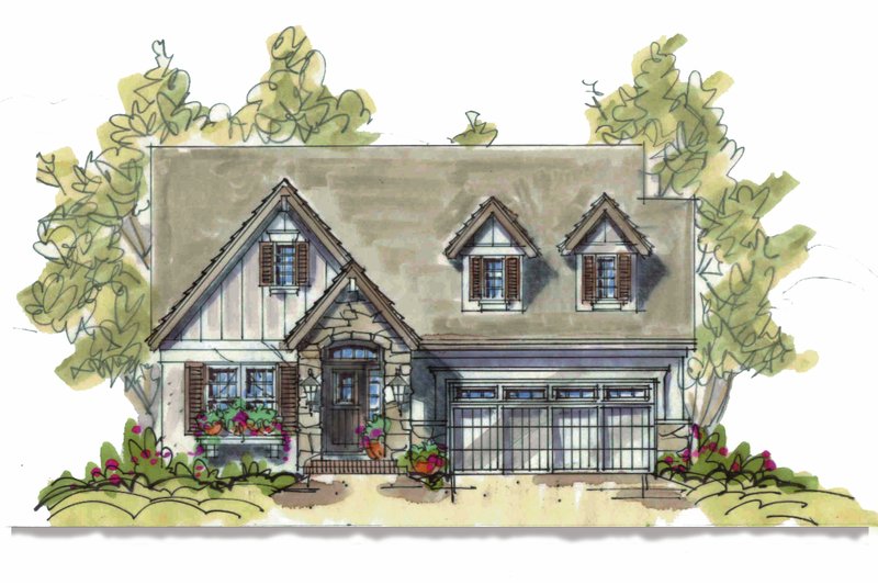 Home Plan - Country Exterior - Front Elevation Plan #20-1211