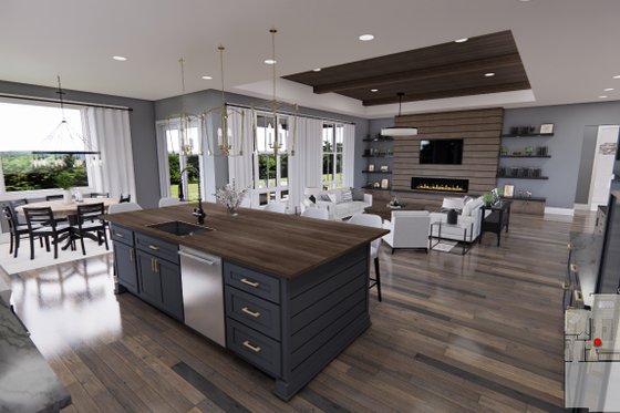 Interior - Kitchen for Traditional House Plan #51-1224 - 2 bed, 2 bath