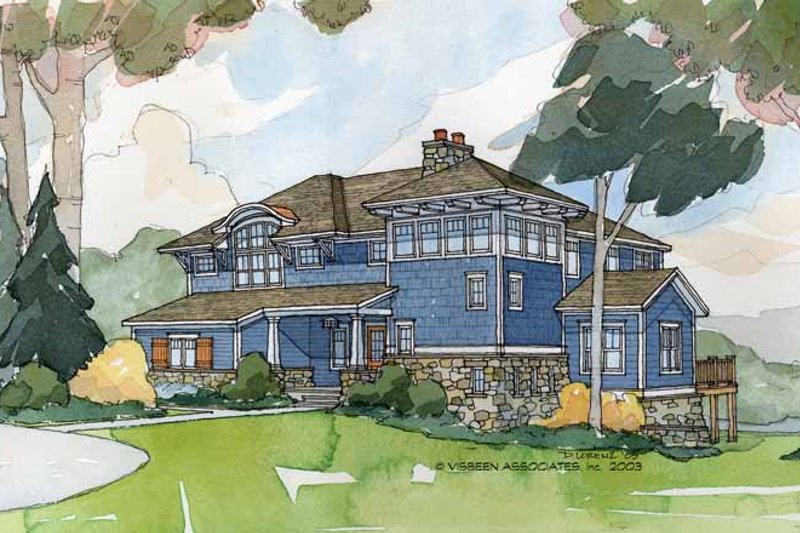 Home Plan - Exterior - Front Elevation 7 for Craftsman House Plan #928-18 - 4 bed, 2.5 bath