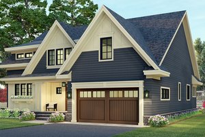 Exterior - Front Elevation 3 for Craftsman House Plan #51-1173 - 3 bed, 2.5 bath