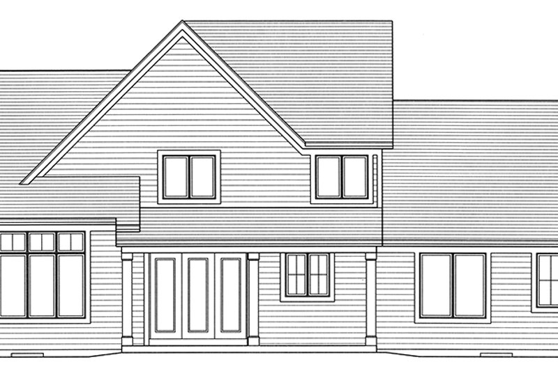 Home Plan - Exterior - Rear Elevation for Traditional House Plan #46-850 - 4 bed, 2.5 bath