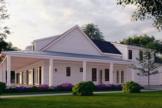 Exterior - Other Elevation 5 for Ranch House Plan #54-400 - 3 bed, 3.5 bath