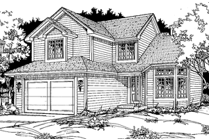 Home Plan - Contemporary Exterior - Front Elevation Plan #334-116