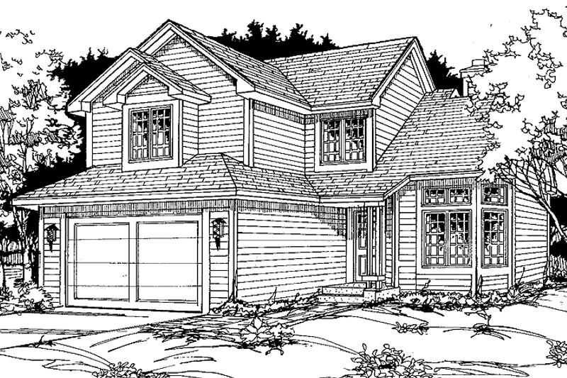 Home Plan - Contemporary Exterior - Front Elevation Plan #334-116