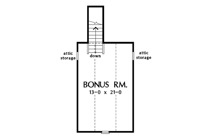 Home Plan - Floor Plan - Other Floor for Craftsman House Plan #929-619 - 3 bed, 2 bath