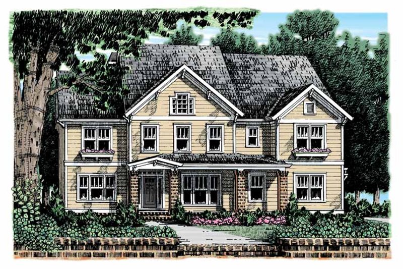 Architectural House Design - Craftsman Exterior - Front Elevation Plan #927-908
