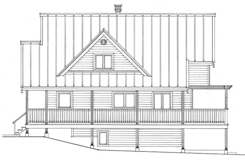 Architectural House Design - Exterior - Other Elevation for Cabin House Plan #118-167 - 3 bed, 2 bath