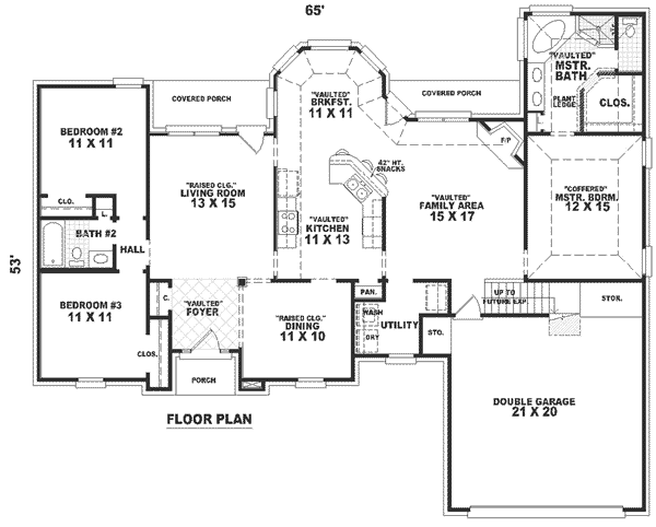 European Floor Plan - Main Floor Plan #81-300