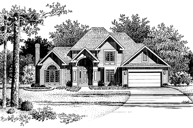 Dream House Plan - Traditional Exterior - Front Elevation Plan #316-145