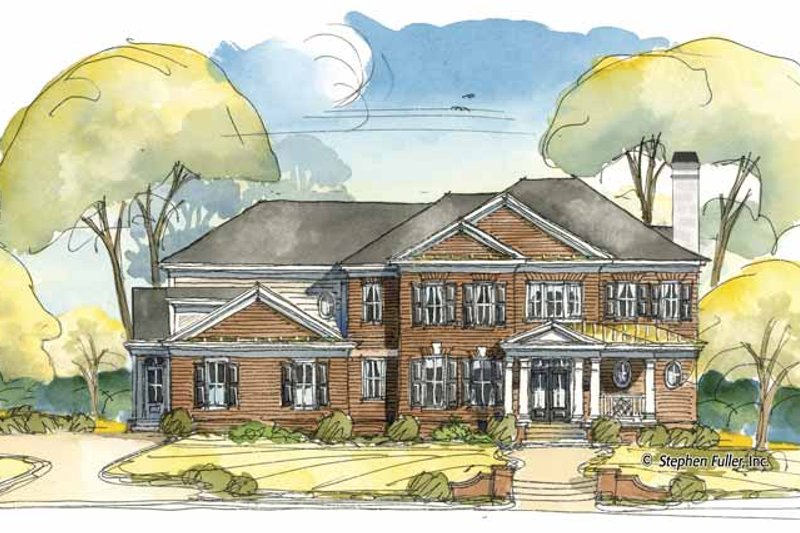 Architectural House Design - Colonial Exterior - Front Elevation Plan #429-405
