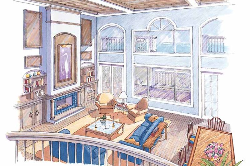 Home Plan - Interior - Family Room for Classical House Plan #930-76 - 3 bed, 3.5 bath