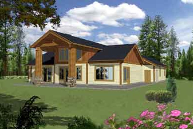 Dream House Plan - Exterior - Rear Elevation for Traditional House Plan #117-464 - 3 bed, 2.5 bath