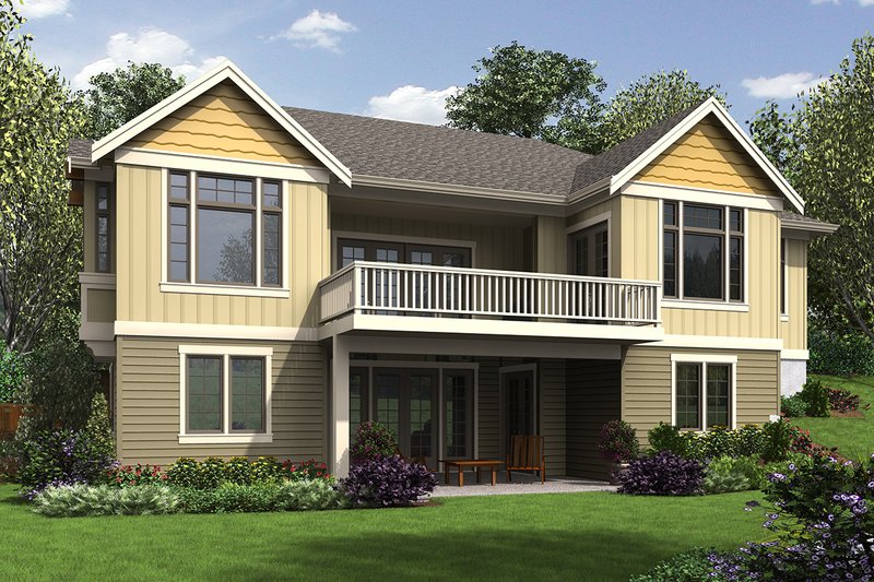 Home Plan - Exterior - Rear Elevation for Craftsman House Plan #48-972 - 4 bed, 3.5 bath