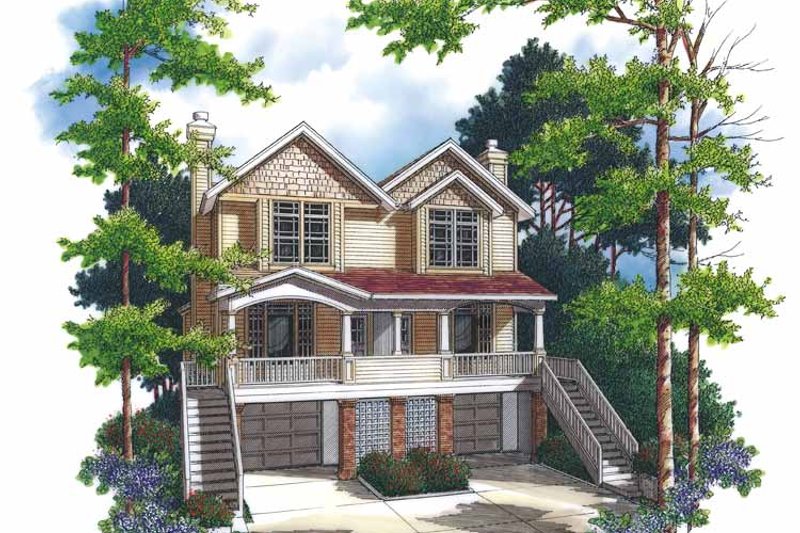 Home Plan - Colonial Exterior - Front Elevation Plan #48-840