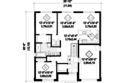 Contemporary Style House Plan - 2 Beds 1 Baths 1211 Sq/Ft Plan #25-4371 