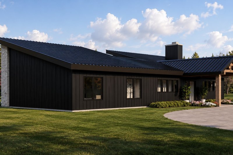 Home Plan - Exterior - Other Elevation 3 for Modern House Plan #1064-498 - 3 bed, 2 bath