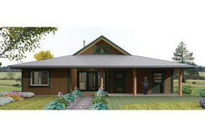Country Exterior - Front Elevation Plan #452-1