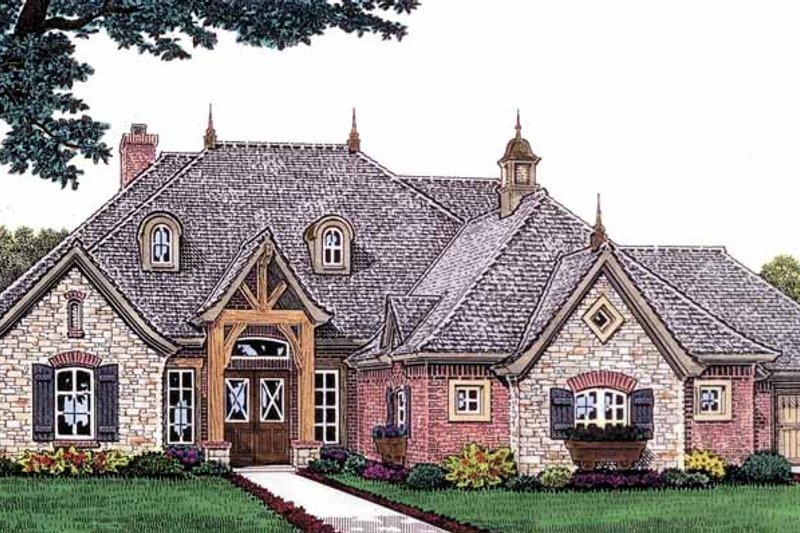 Home Plan - Traditional Exterior - Front Elevation Plan #310-1234