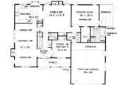 Country Style House Plan - 5 Beds 2.5 Baths 2196 Sq/Ft Plan #3-235 