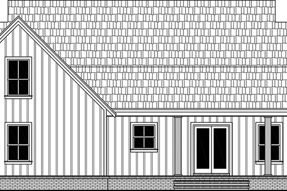 Farmhouse Exterior - Rear Elevation Plan #21-461