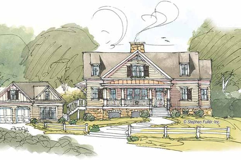 Dream House Plan - Craftsman Exterior - Front Elevation Plan #429-382