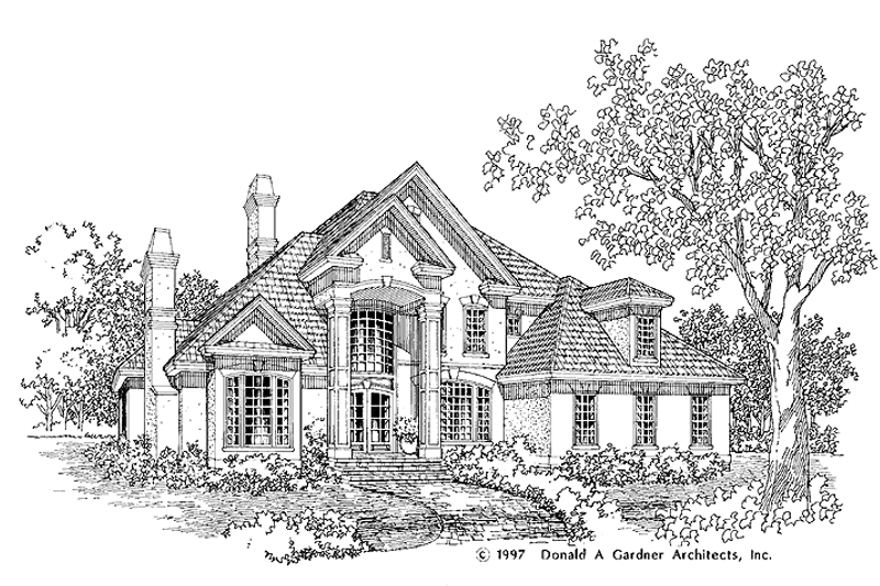Architectural House Design - Traditional Exterior - Front Elevation Plan #929-329
