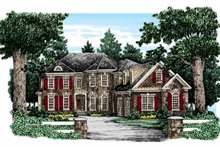 Architectural House Design - Traditional Exterior - Front Elevation Plan #927-322